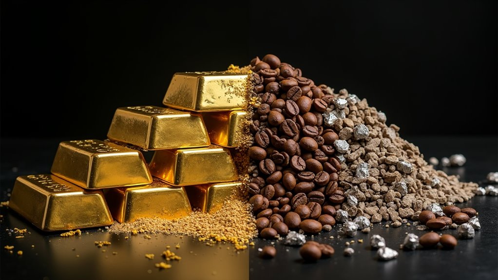 gold vs other commodities