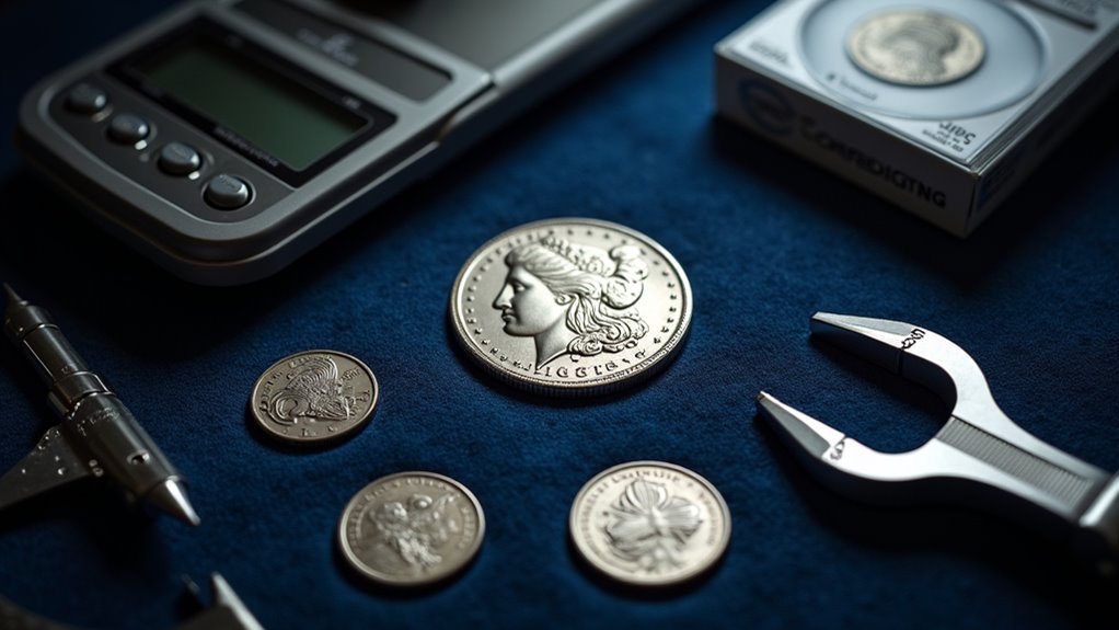 authenticating valuable rare coins